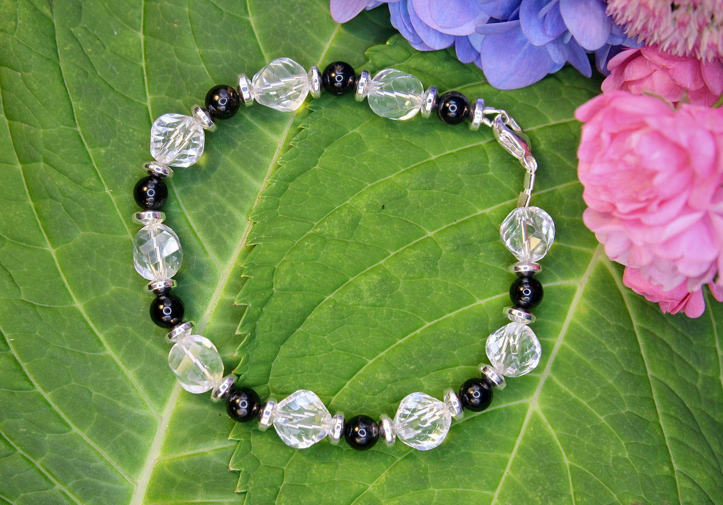 Crystal Beaded Bracelets with Clasp